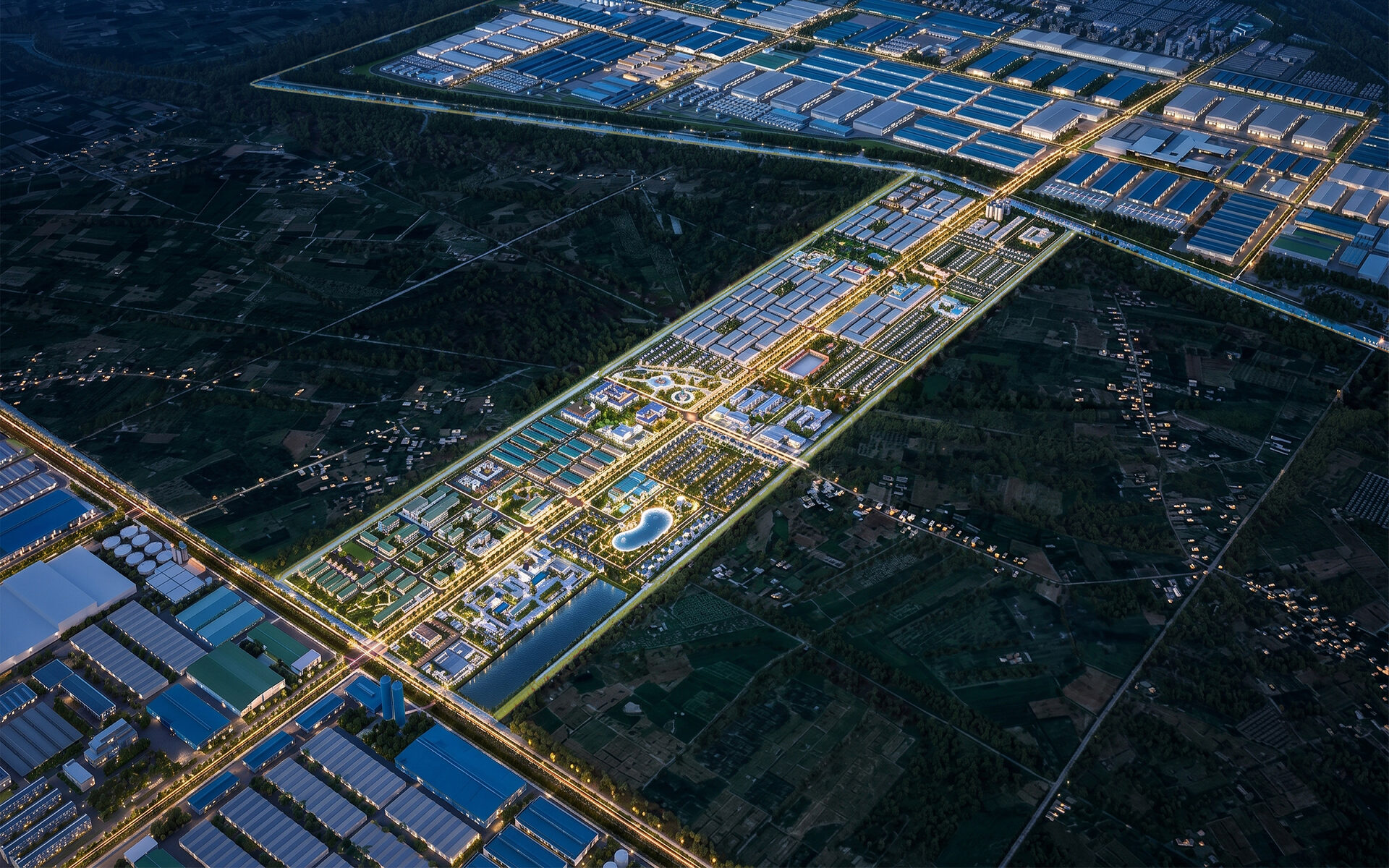 Toàn cảnh khu đô thị Phước Đông New City nhìn từ trên cao